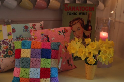 hand crochet cushion