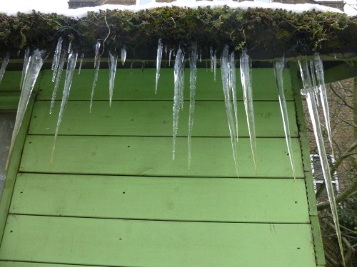 Icicles on the Summer house