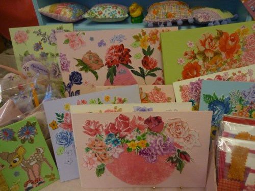 My vintage fabric flower pictures